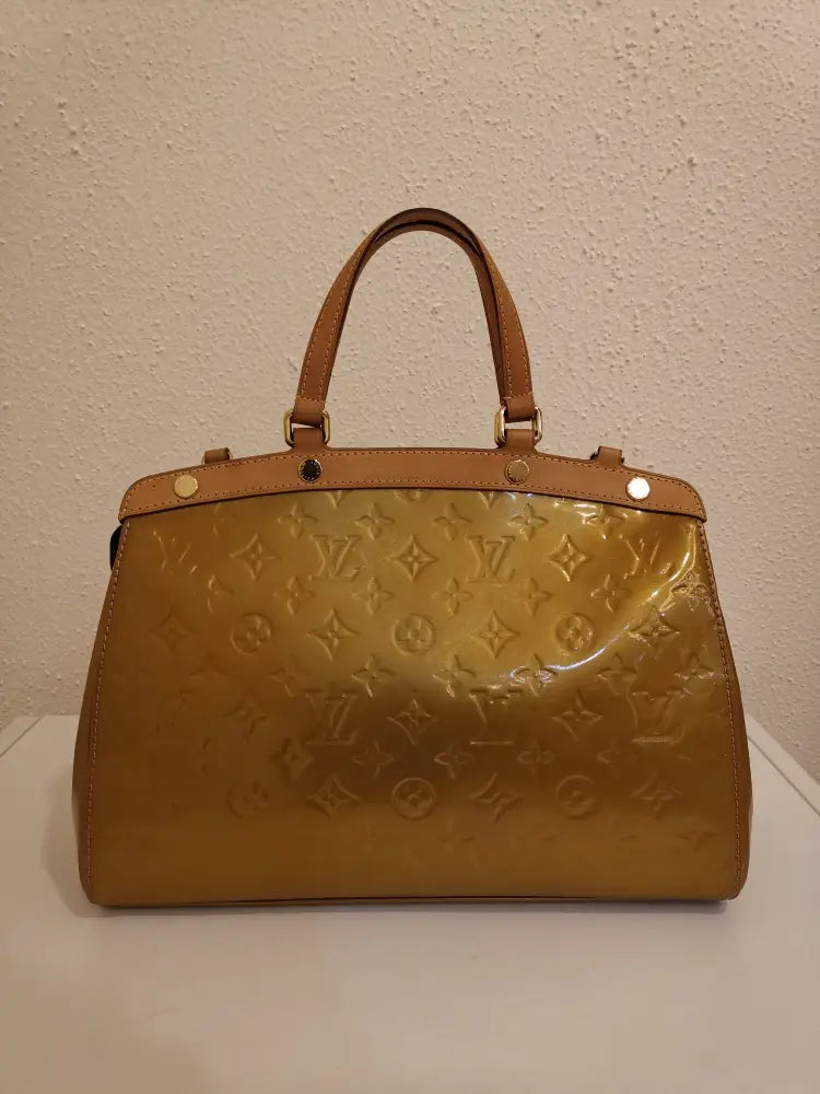 Louis Vuitton Brea Gold Vernis Mm (2012) Handbag