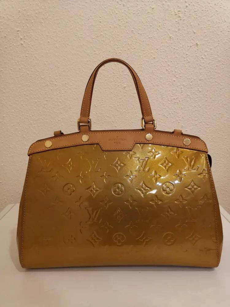 Louis Vuitton Brea Gold Vernis Mm (2012) Handbag