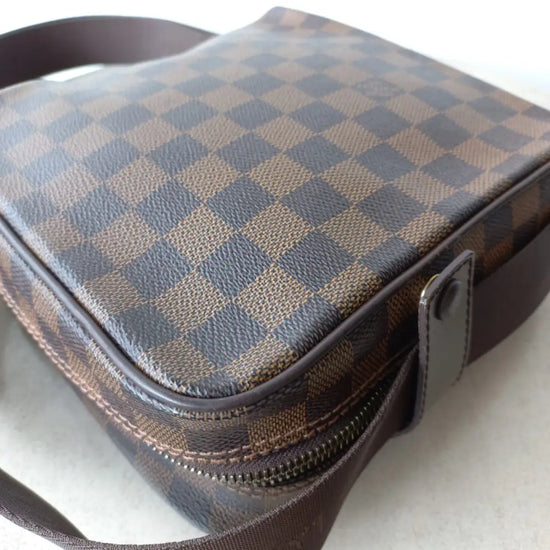 Louis Vuitton Damier Ebene Olaf Messenger Bag Crossbody