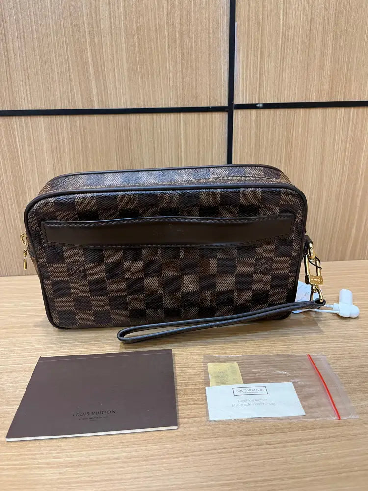 Louis Vuitton Clutch Brown Pouch &