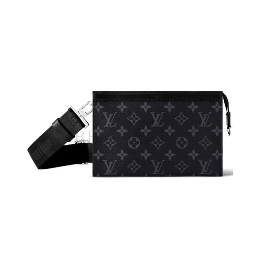 Louis Vuitton Gaston Wearable Wallet Monogram Eclipse 2023 Crossbody Bag