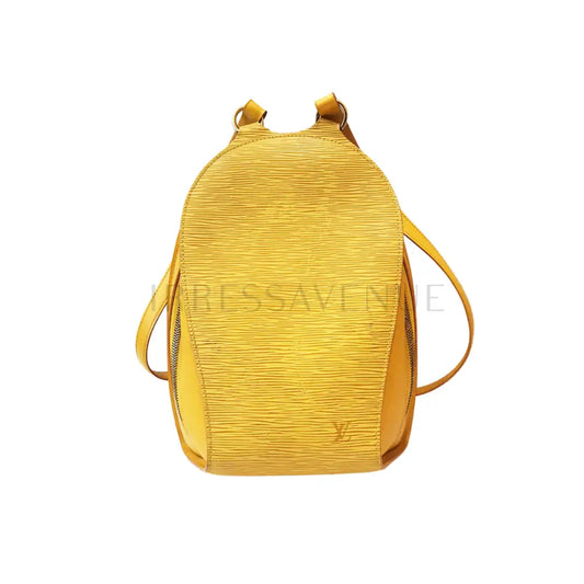 Louis Vuitton Gobelms Vintage Backpack Yellow Epi Leather Backpack