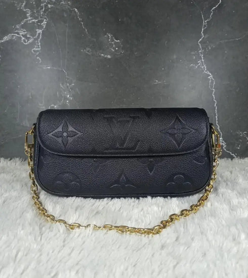 Louis Vuitton Ivy Empreinte Leather Black Crossbody Bag