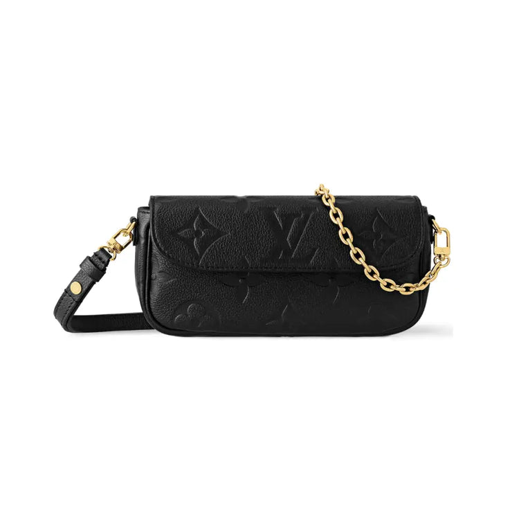 Louis Vuitton Ivy Empreinte Leather Black Crossbody Bag