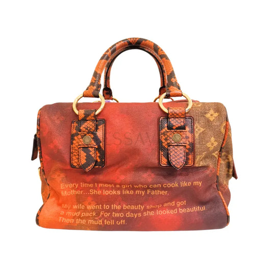 Louis Vuitton Limited Edition Richard Prince Mantrazy Jokes Bag Ghw (2008) Handbag