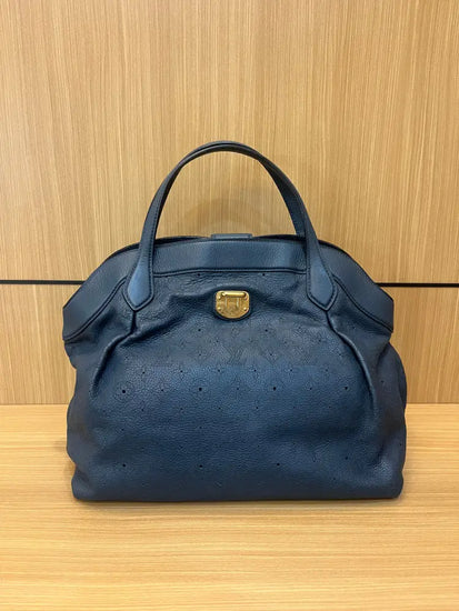 Louis Vuitton Mahina Cirrus Mm Marine Handbag Blue 2011 Shoulder Bag