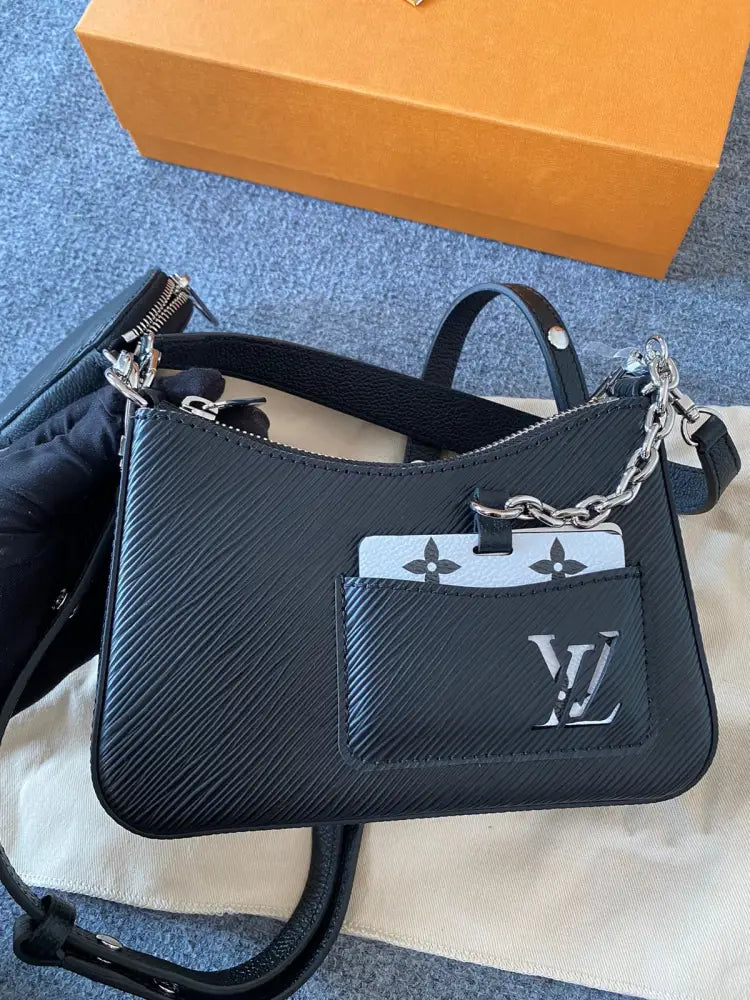 Louis Vuitton Marellini Epi Leather In Black 2023 Crossbody Bag