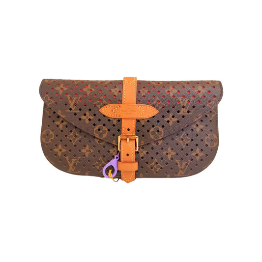 Louis Vuitton Monogram Sc Flore Clutch Saumur Fuchsia (2011) Pouch &