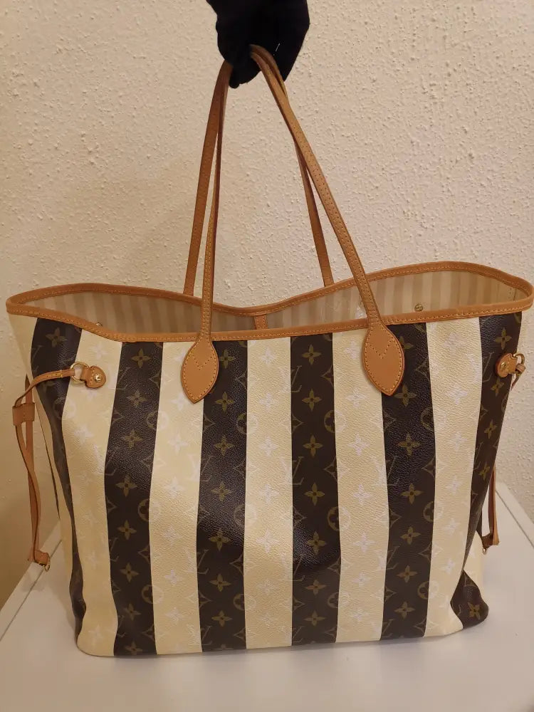 Louis Vuitton Neverfull Gm Rayure (2011) Shoulder Bag