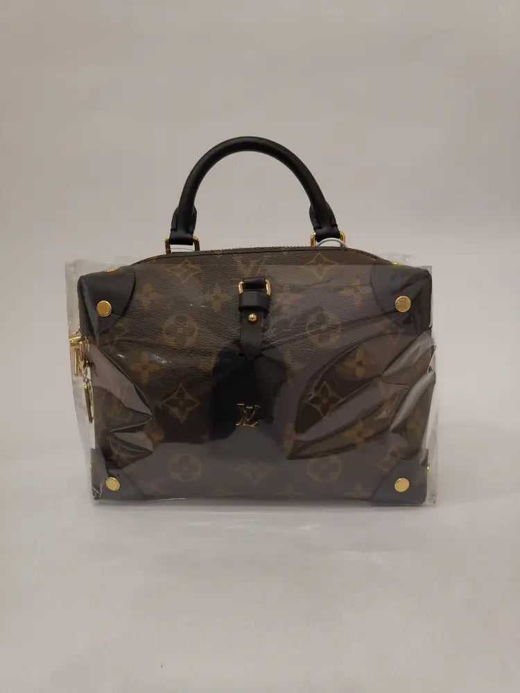 Louis Vuitton Petite Malle Souple Monogram Black Ghw #2022 Shoulder Bag