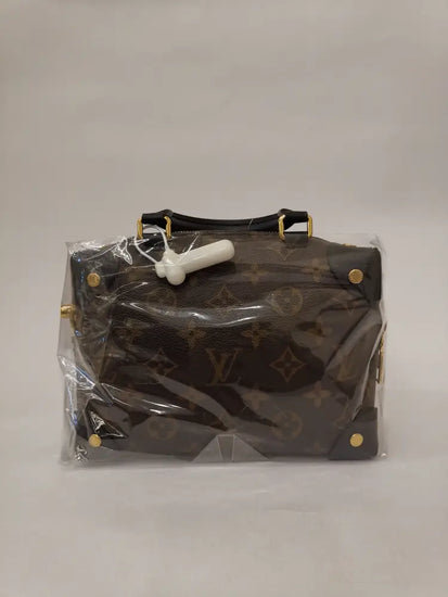 Louis Vuitton Petite Malle Souple Monogram Black Ghw #2022 Shoulder Bag