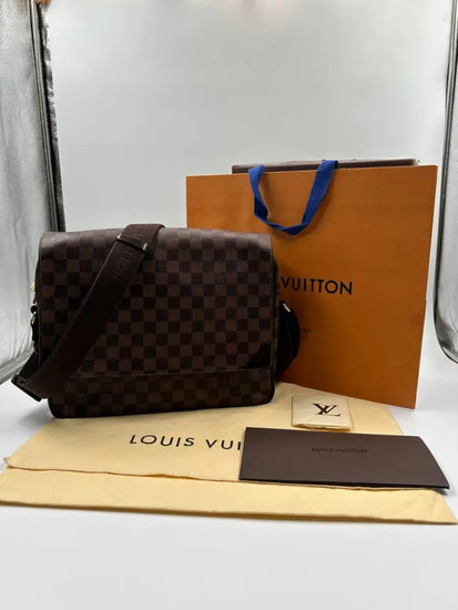 Louis Vuitton Shelton Mm Damier Ebene 2012 Crossbody Bag