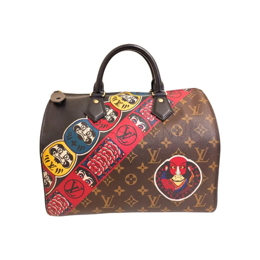 Louis Vuitton Speedy 30 Kabuki Monogram Bag Brown (2017) Tote Bag