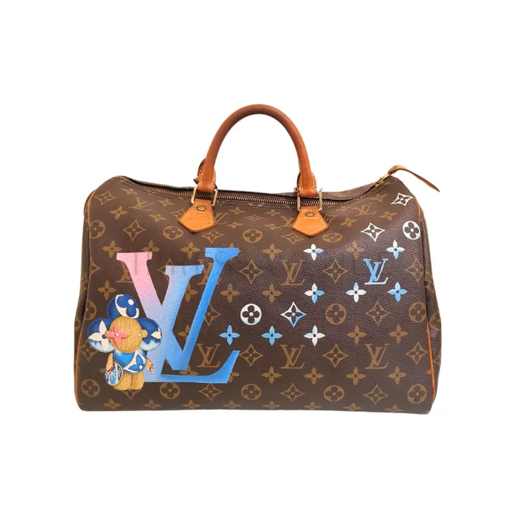 Louis Vuitton Speedy 35 Monogram Special Custom (2006) Handbag