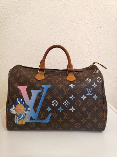 Louis Vuitton Speedy 35 Monogram Special Custom (2006) Handbag