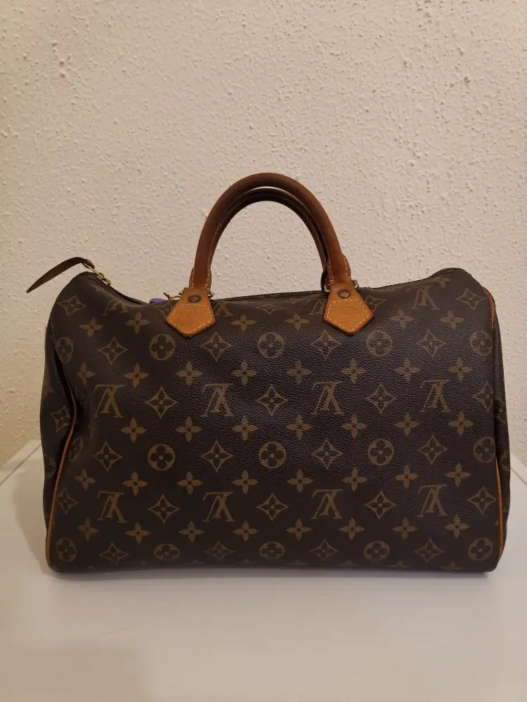 Louis Vuitton Speedy 35 Monogram Special Custom (2006) Handbag