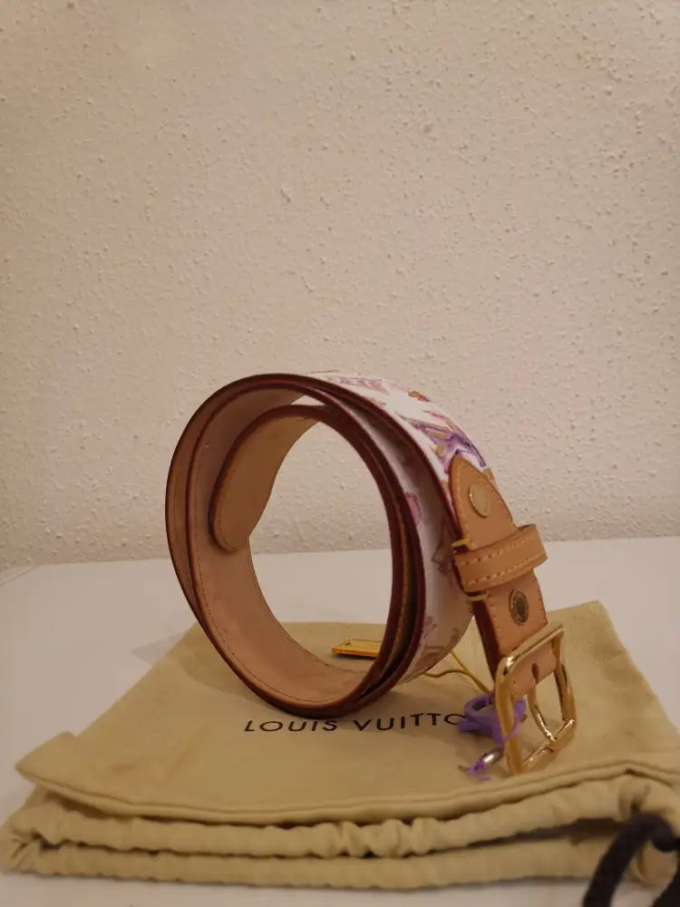 Louis Vuitton Watercolor Belt Ghw (2008) Sz 85