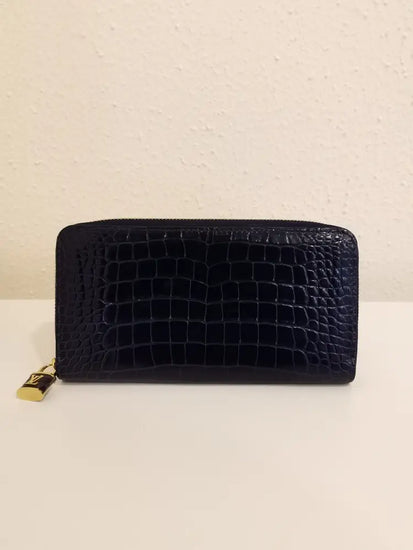 Louis Vuitton Zippy Padlock Wallet Bleu Saphire Alligator Ghw (2021)