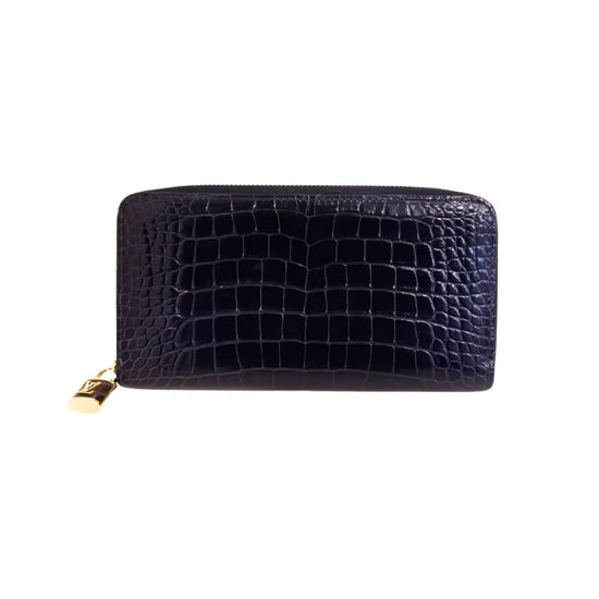 Louis Vuitton Zippy Padlock Wallet Bleu Saphire Alligator Ghw (2021)