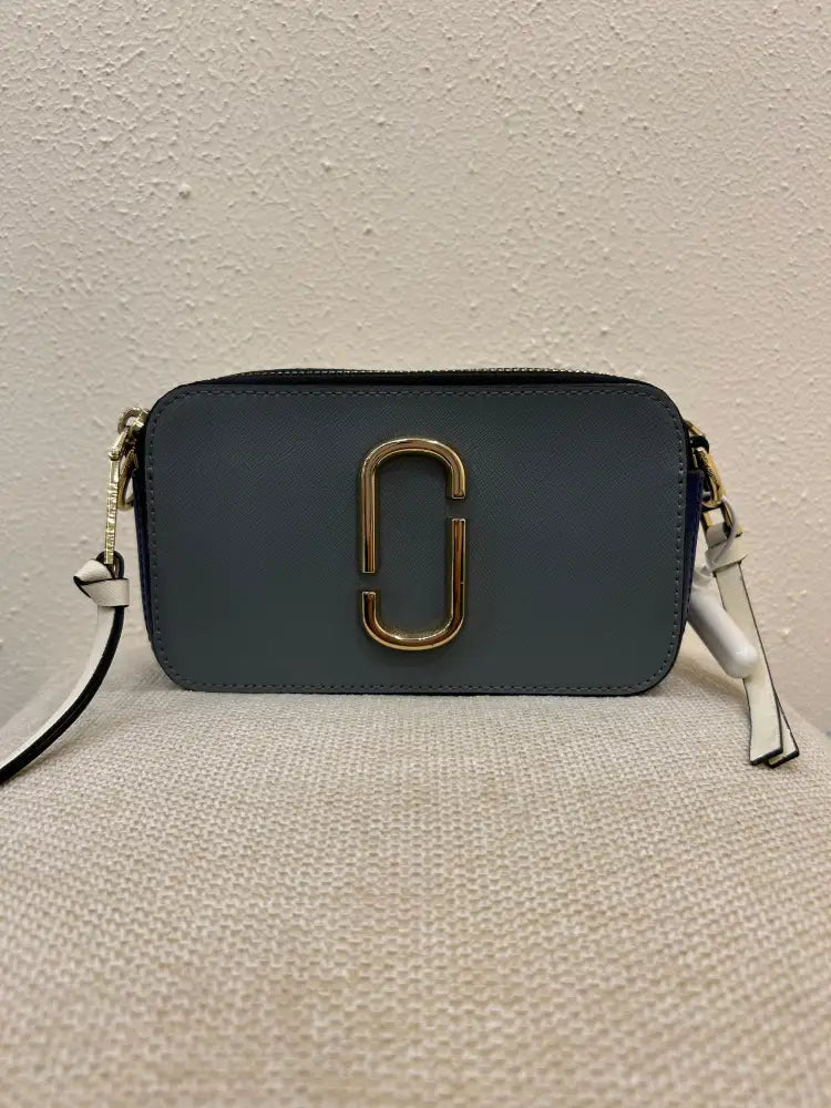 Marc Jacobs Camera Snapshoot Grey/Green/Navy Crossbody Bag