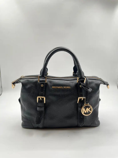 Michael Kors Ginger Small Duffle Satchel Black Crossbody Bag