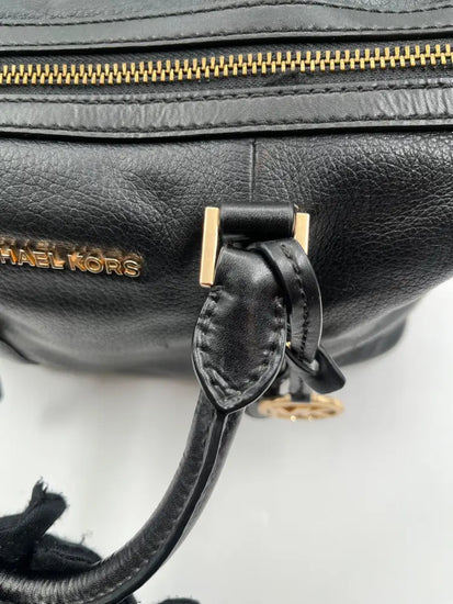 Michael Kors Ginger Small Duffle Satchel Black Crossbody Bag