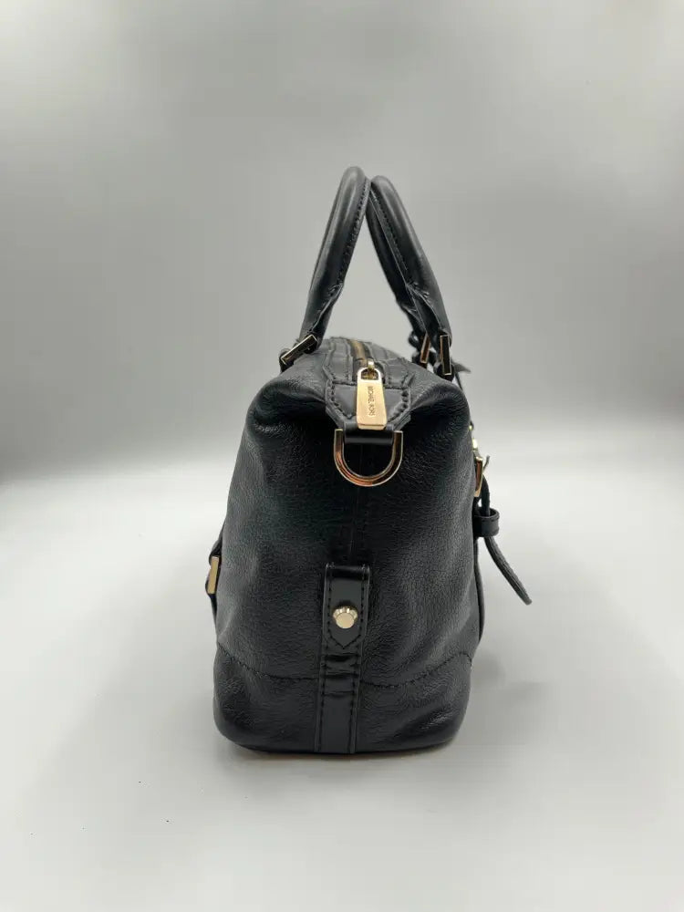 Michael Kors Ginger Small Duffle Satchel Black Crossbody Bag