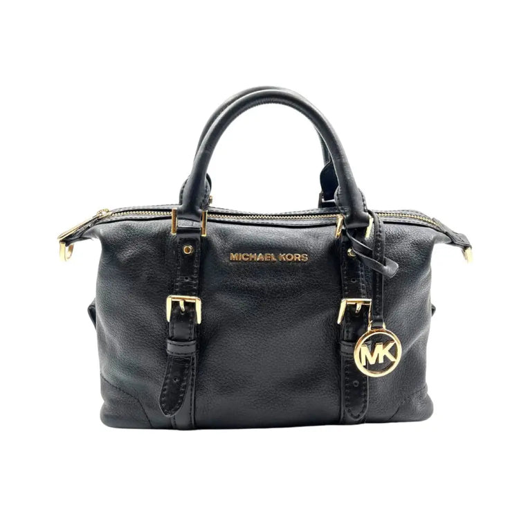 Michael Kors Ginger Small Duffle Satchel Black Crossbody Bag