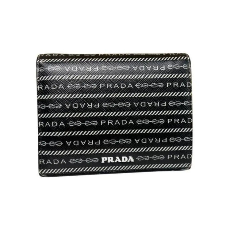 Prada Compact Wallet Black 2019