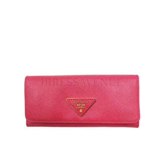 Prada Long Wallet Peonia