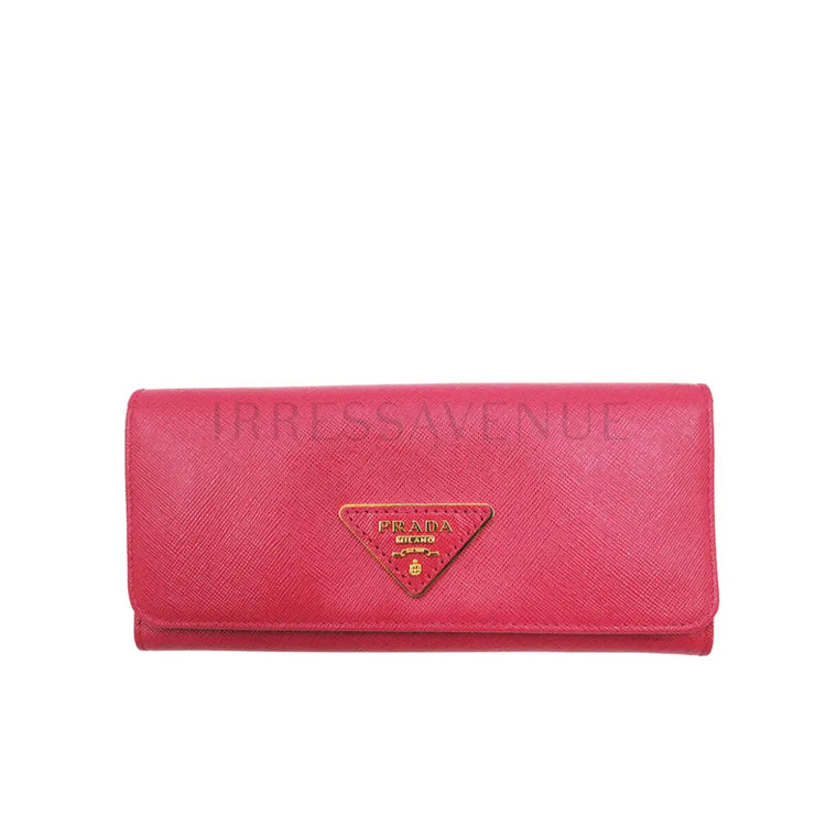 Prada Long Wallet Peonia