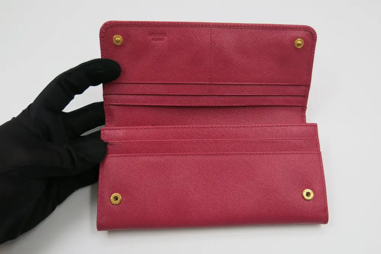 Prada Long Wallet Peonia