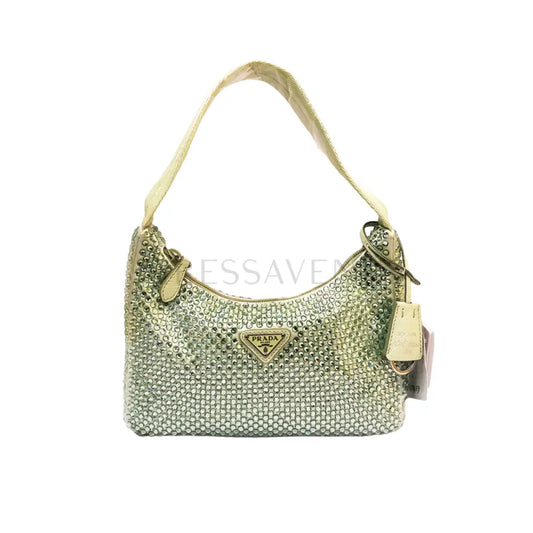 Prada Re - Edition Aqua Crystal Shoulder Bag