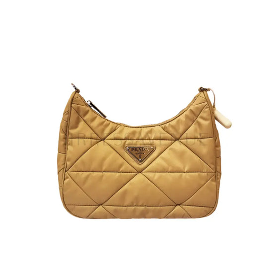 Prada Re - Edition Quilted Multi Pochette Beige Nylon Crossbody Bag