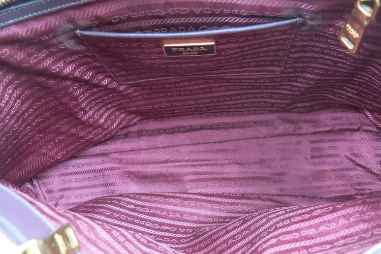 Prada Saffiano Lux Promenade Bag Hand