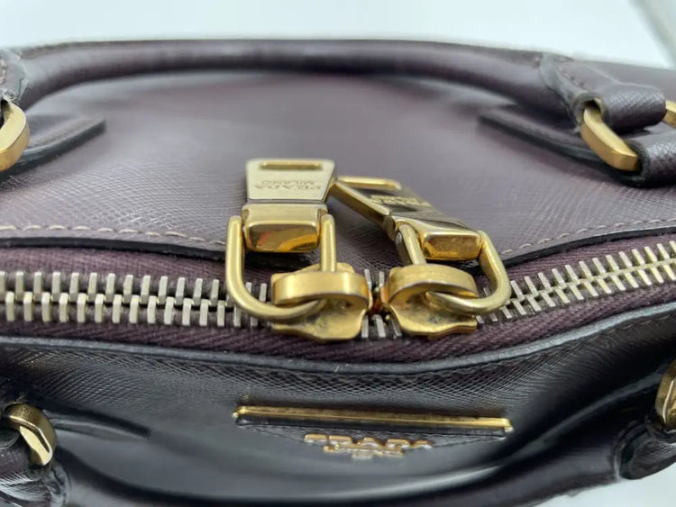 Prada Saffiano Lux Promenade Bag Hand