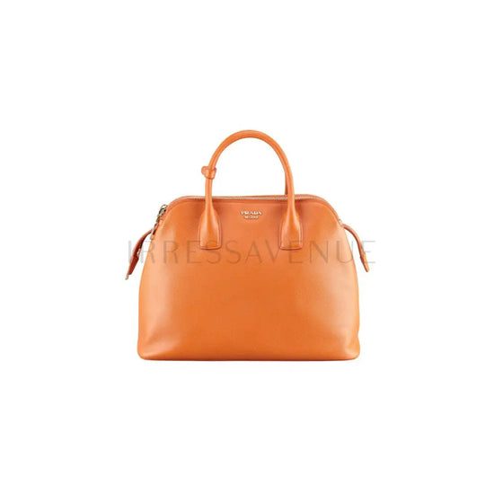 Prada Soft Saffiano Triple-Zip Satchel Bag Hand