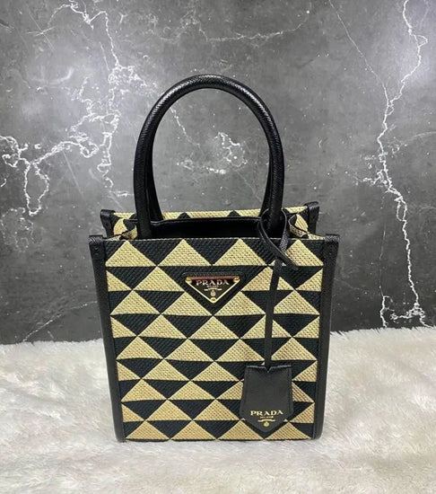 Prada Symbole Jacquard Micro Bag Crossbody