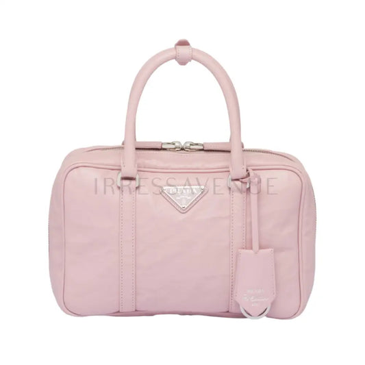 Prada Vintage Leather Shopper Bag In Pink Handbag