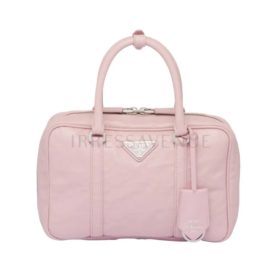 Prada Vintage Leather Shopper Bag In Pink Handbag