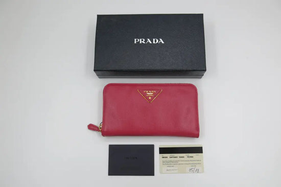 Prada Long Wallet Peonia