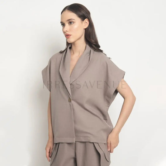 Rhea Oouter Brown L/Xl Clothing