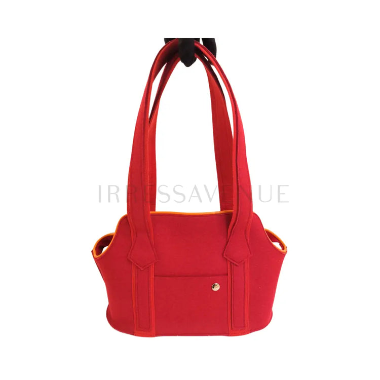 Sac A Chien Feutre Rouge H / Potiron Shoulder Bag