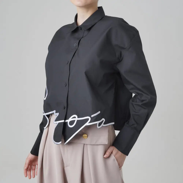 Sroja Top Shirt Black S Clothing