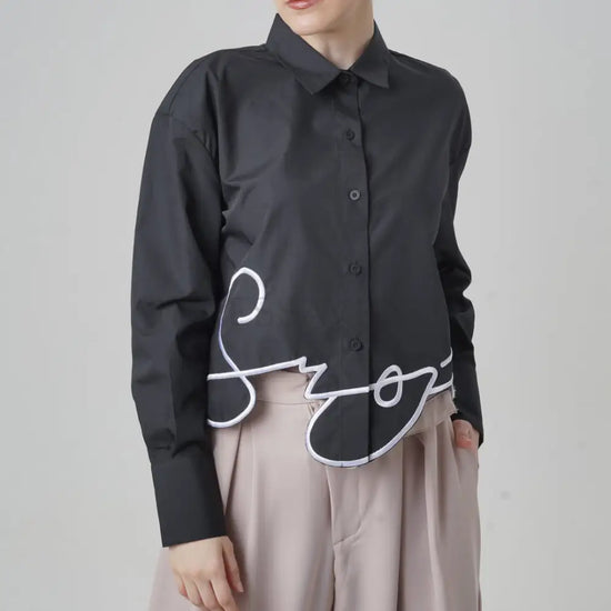 Sroja Top Shirt Black S Clothing