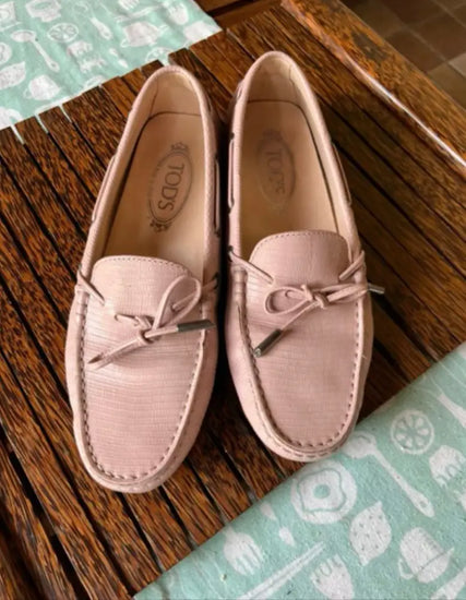 Tod’s Driving Gommino Loafers Pink Crocodile 2018 Shoes