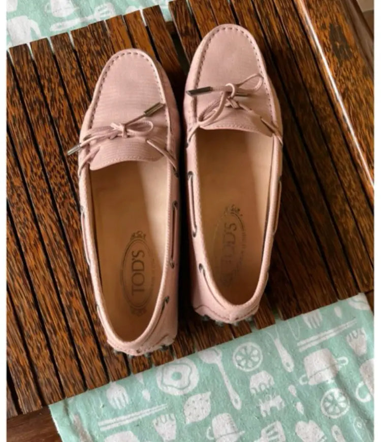 Tod’s Driving Gommino Loafers Pink Crocodile 2018 Shoes