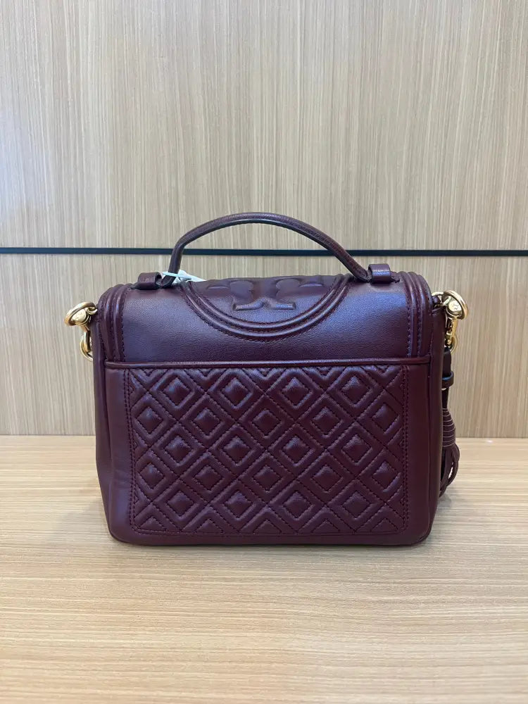 Tory Burch Fleming Convertible Burgundy & Maroon