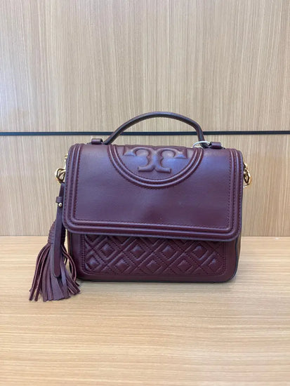 Tory Burch Fleming Convertible Burgundy & Maroon