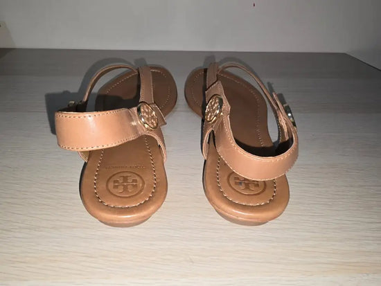 Tory Burch Minnie Travel Sandal Royal Tan Size 7 Shoes